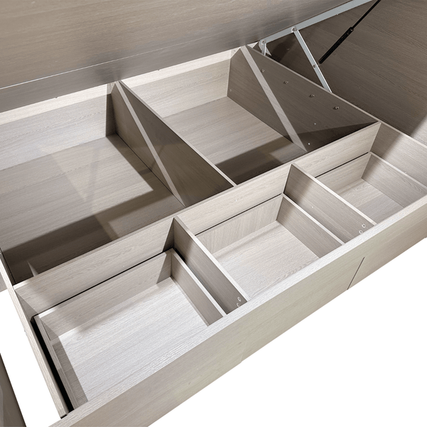 側開油壓雙人床架(特大)(5') - 852HOME 香港家居