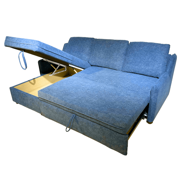 C001 三座L型儲物梳化床 - 852HOME 香港家居