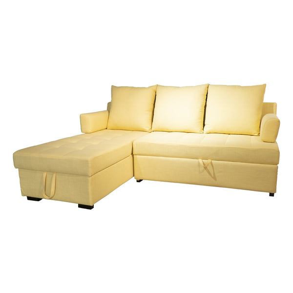 Y028 三座L型儲物梳化床 - 852HOME 香港家居