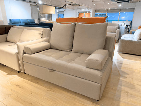 (陳列貨品特賣區) Y028兩座拉伸腳踏梳化 - 852HOME 香港家居